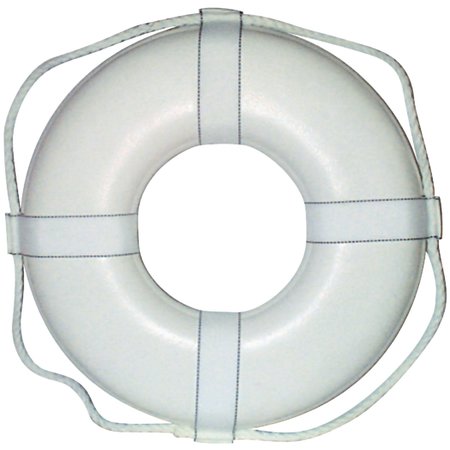 CAL-JUNE Jim-Buoy Closed Cell Foam U.S.C.G. Approved Life Ring With Webbing Straps GW-30